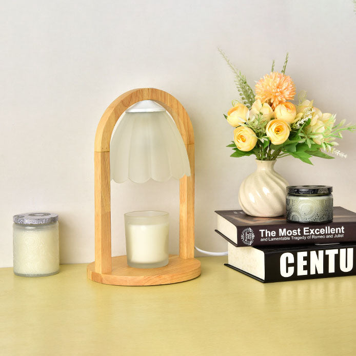 Wood Melting Wax Table Lamp