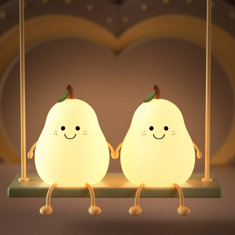 Fruit Pear Silicone Night Table Lamp