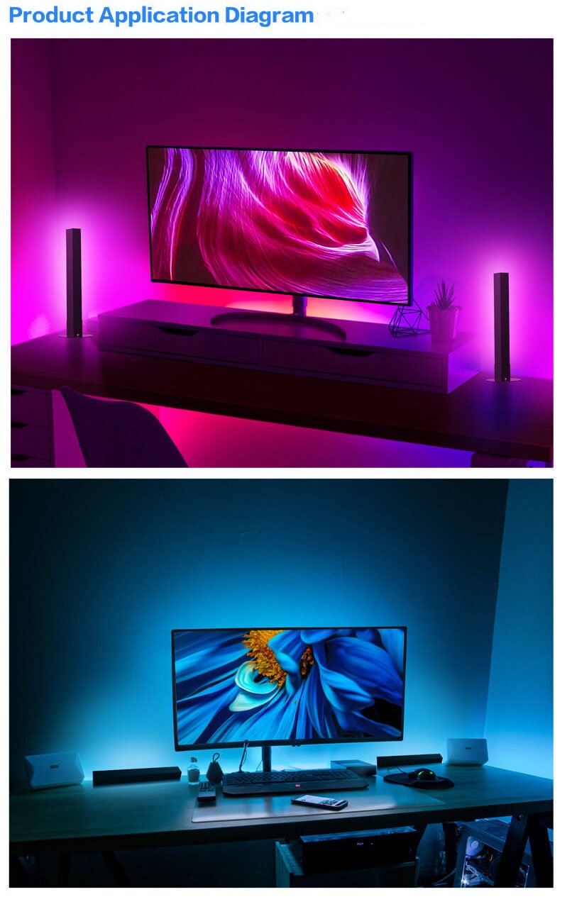 Long Strip RGB Table Lamp