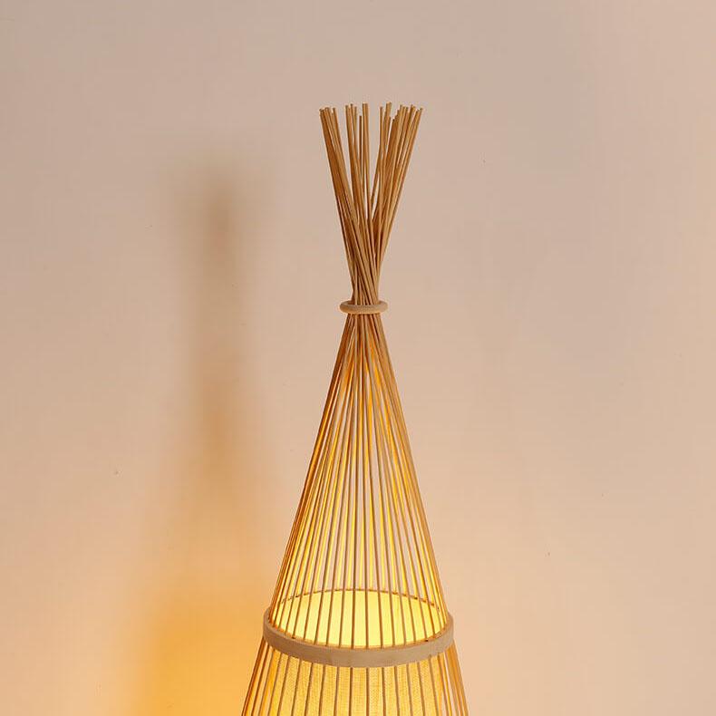Bamboo Hut Floor Lamp