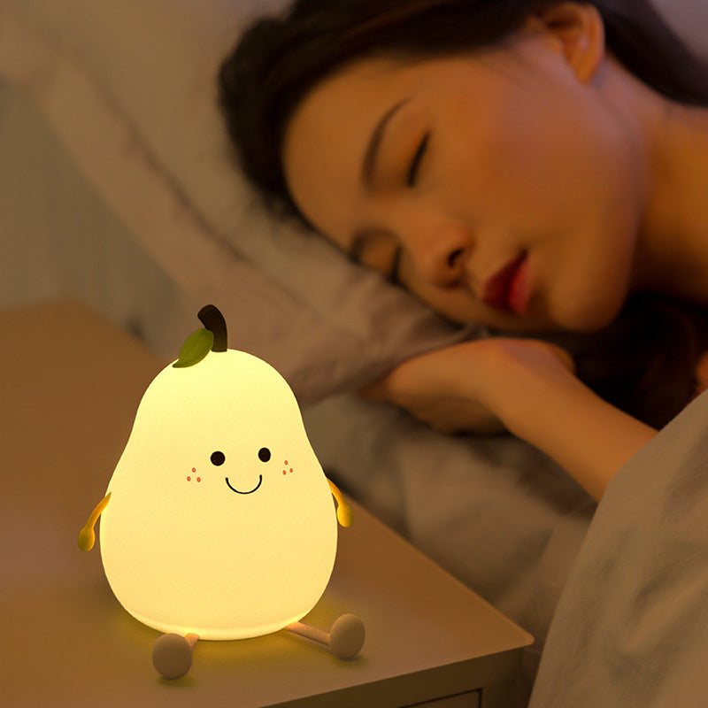 Fruit Pear Silicone Night Table Lamp
