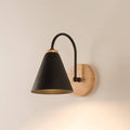 Cone Wooden Wall Lamp