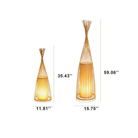 Bamboo Hut Floor Lamp