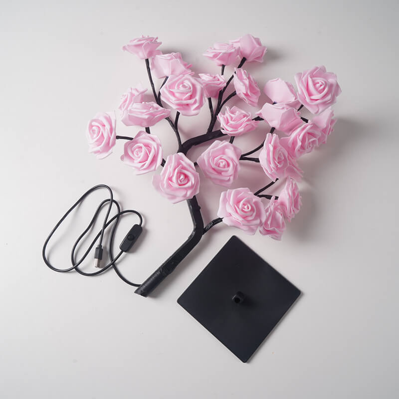 24 Simulation Rose Tree 24-Light Table Lamp