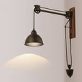 Pulley Iron Wall Lamp
