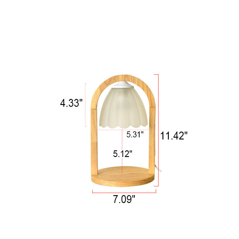 Wood Melting Wax Table Lamp