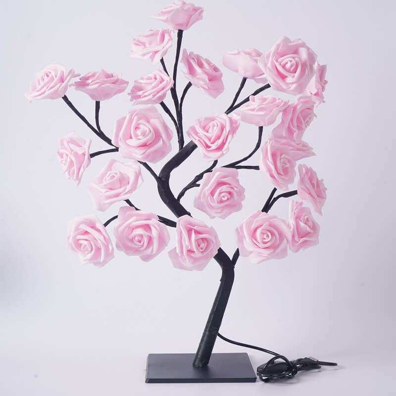 24 Simulation Rose Tree 24-Light Table Lamp