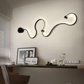 Long Aluminum Snake Shaped Wall Lamp