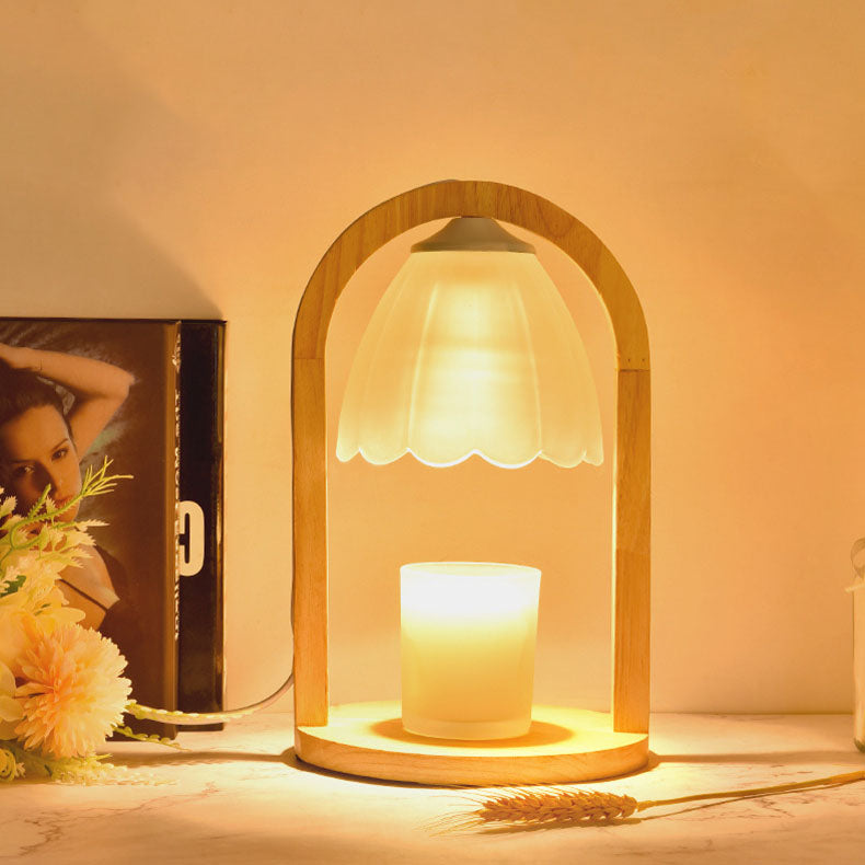 Wood Melting Wax Table Lamp