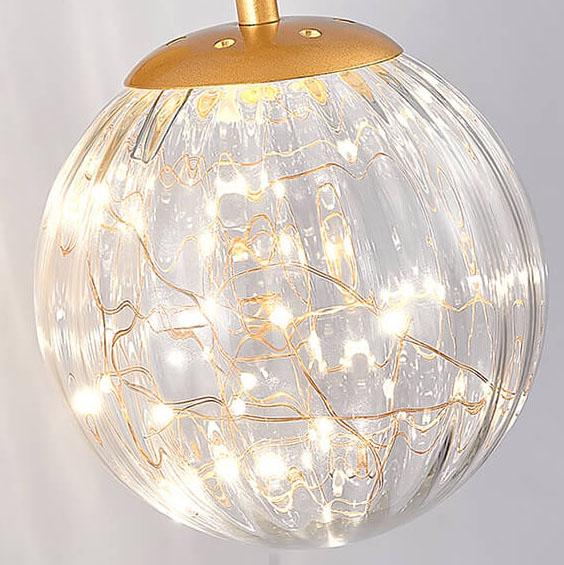 Antler Glass Ball Wall Lamp