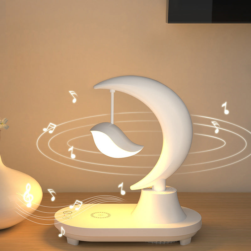 ABS Moon Shape Bluetooth Table Lamp
