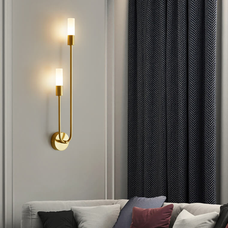 U-Shaped 2-Light Wall Lamp