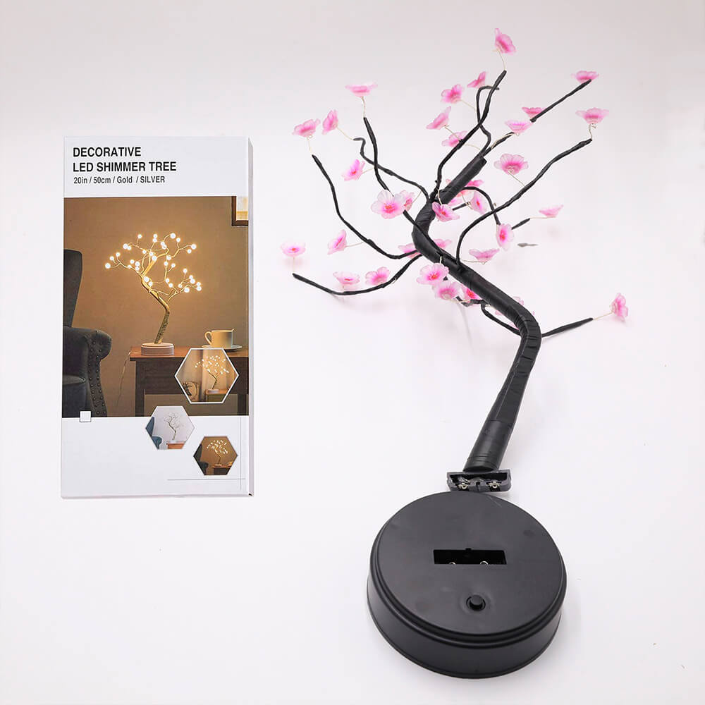 Bonsai Tree Plum Blossom Table Lamp