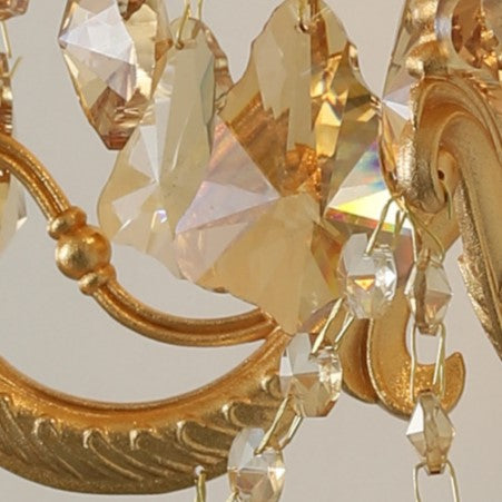 Candlestick Shape Crystal 3-Light Wall Lamp