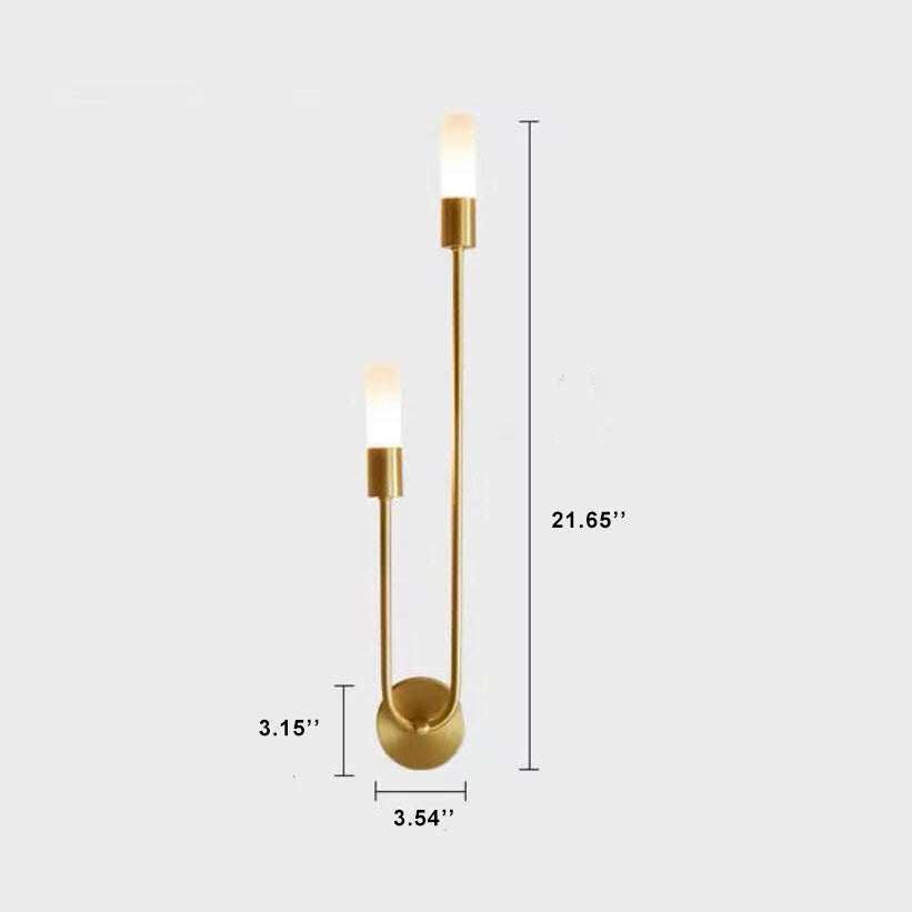 U-Shaped 2-Light Wall Lamp