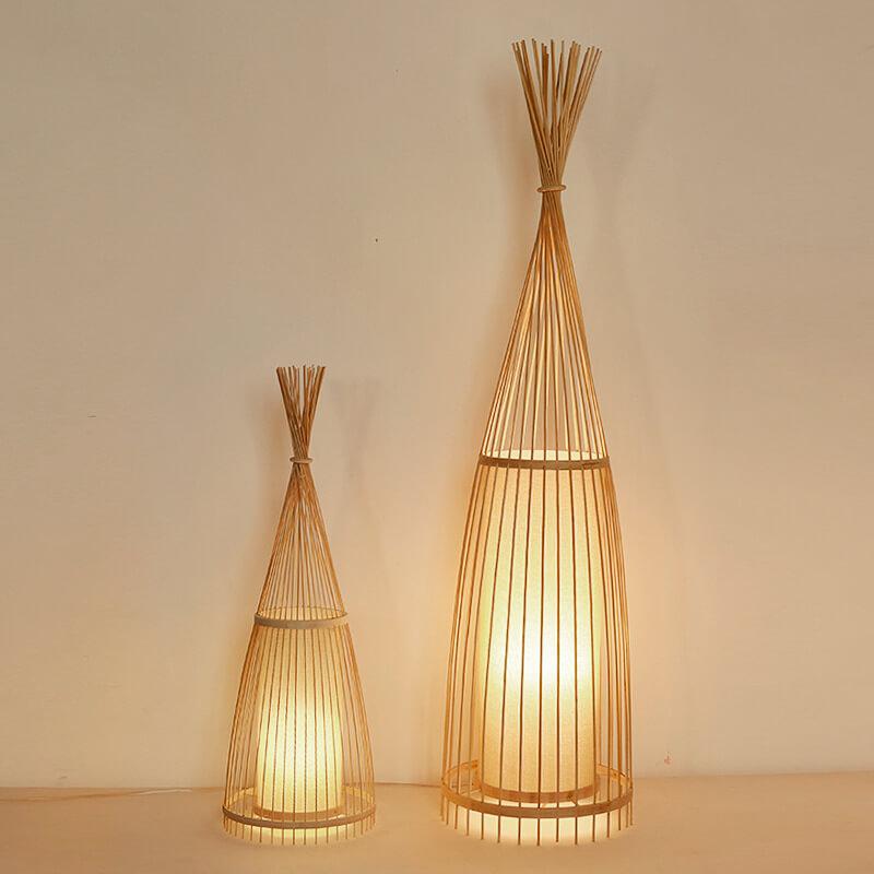 Bamboo Hut Floor Lamp