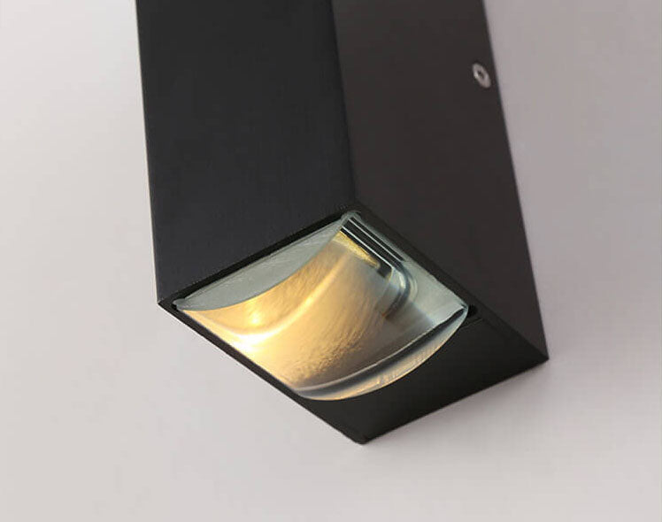 Aluminum Lens Patio Double-headed Outdoor Light