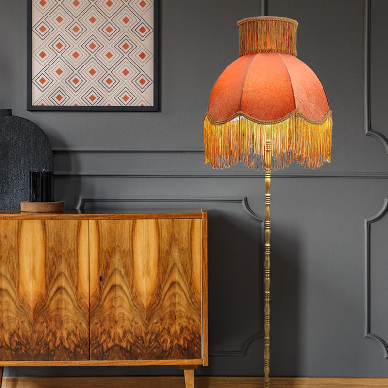 Traditional Vintage Cylinder Semicircle Floor Lamp
