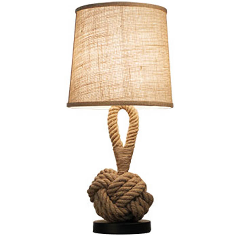 Fabric Twine Knot Table Lamp