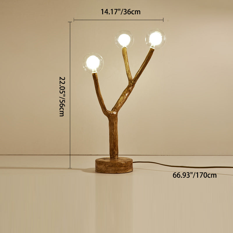 Twig Orb Resin Hardware 12-Light Table Lamp
