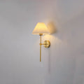 Pleated Fabric Straight Arm Wall Lamp