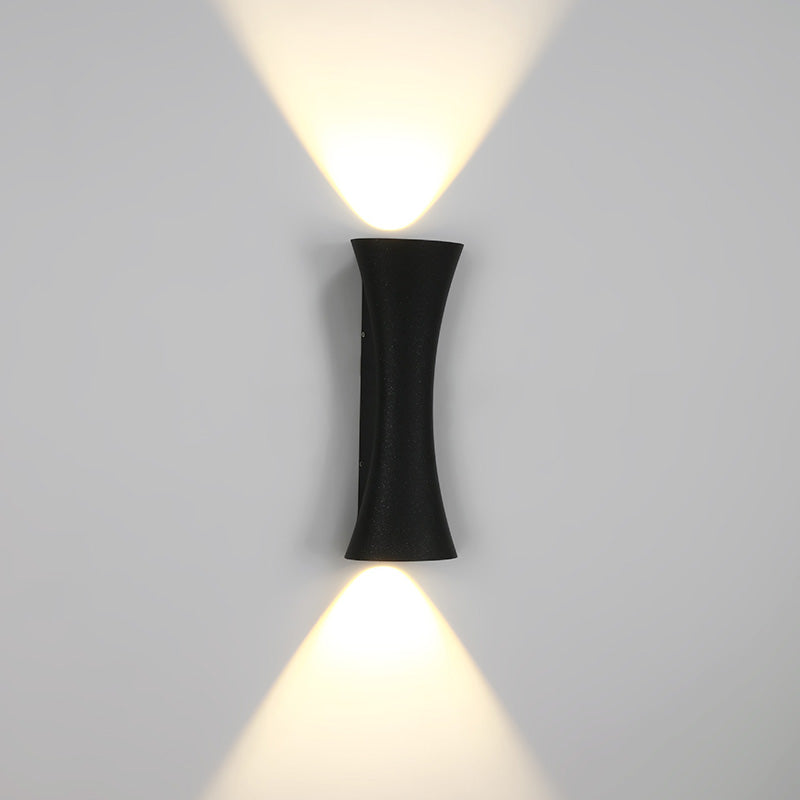 Rectangle Upper Lower Illuminated Outdoor Light