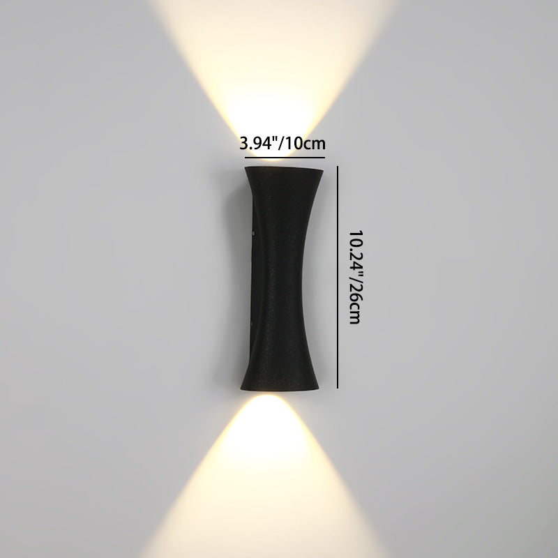 Rectangle Upper Lower Illuminated Outdoor Light