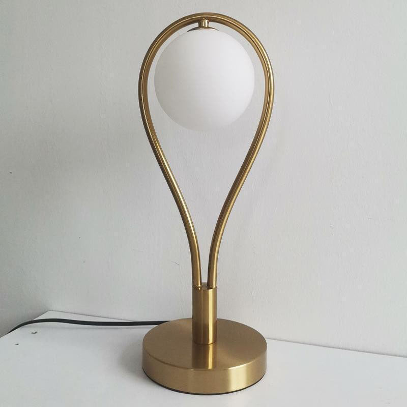 Racket Shape Iron Copper Table Lamp