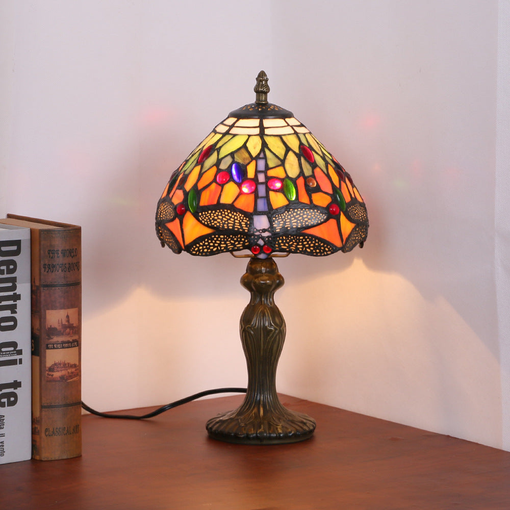 Mushroom Resin Glass Bedroom Table Lamp