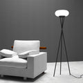 Round Tripod Iron Acrylic Floor Lamp
