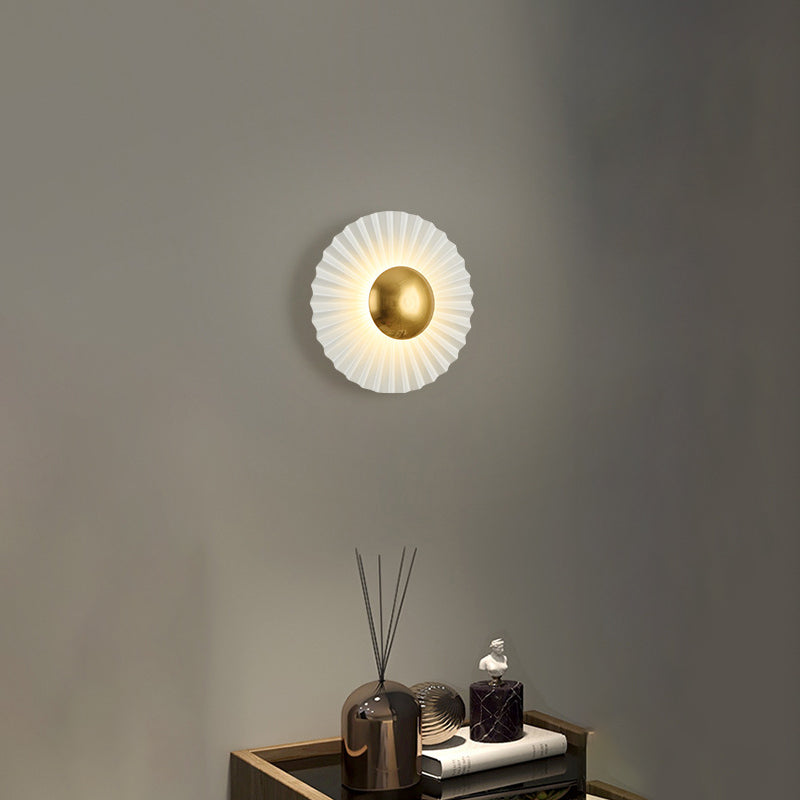 Round Scallop Hardware Living Wall Lamp