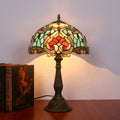 Alloy Colored Dragonfly Peach Table Lamp