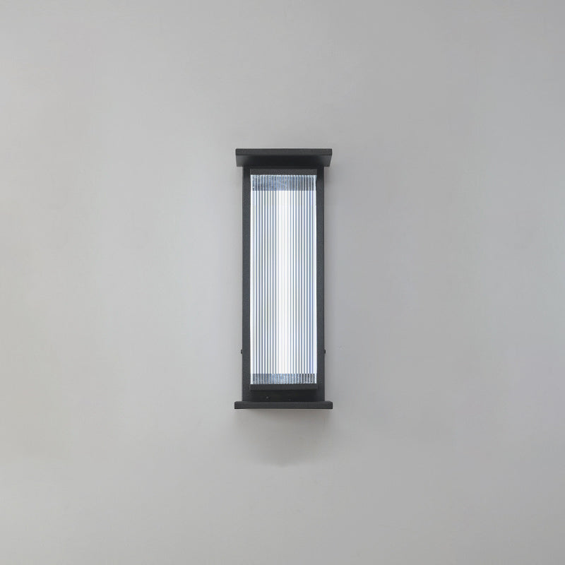 Rectangular Stainless Steel Acrylic Outdoor Light