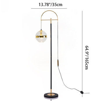 Glass Ball Floor Lamp
