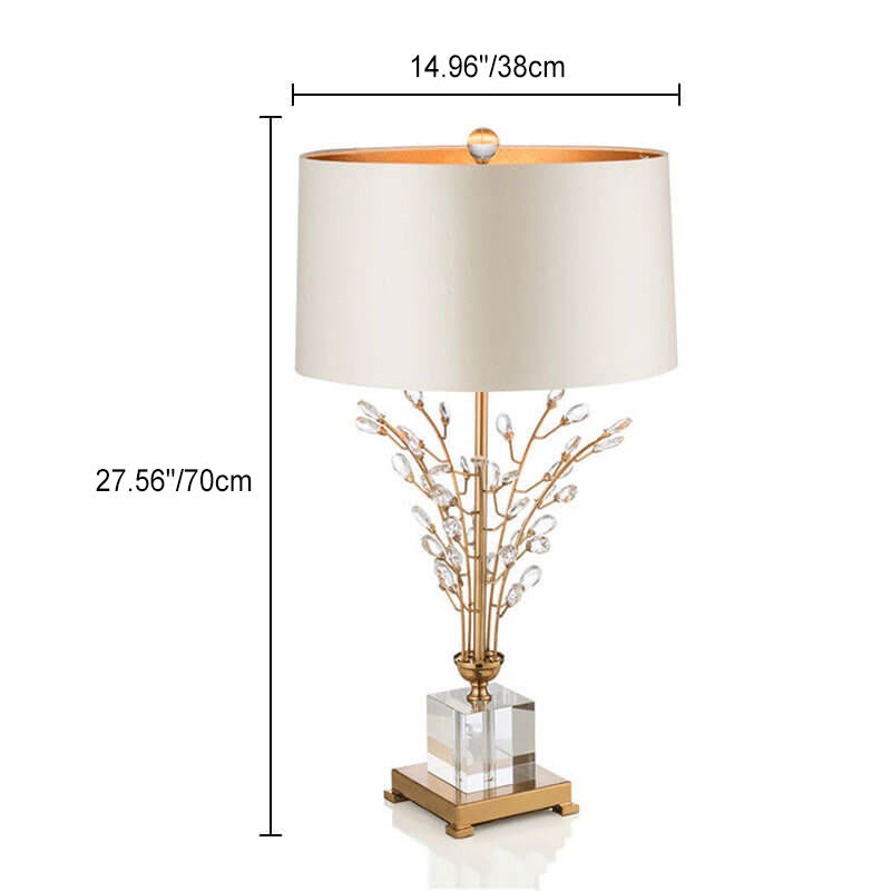 Tree Branch Round Quadrangle Table Lamp
