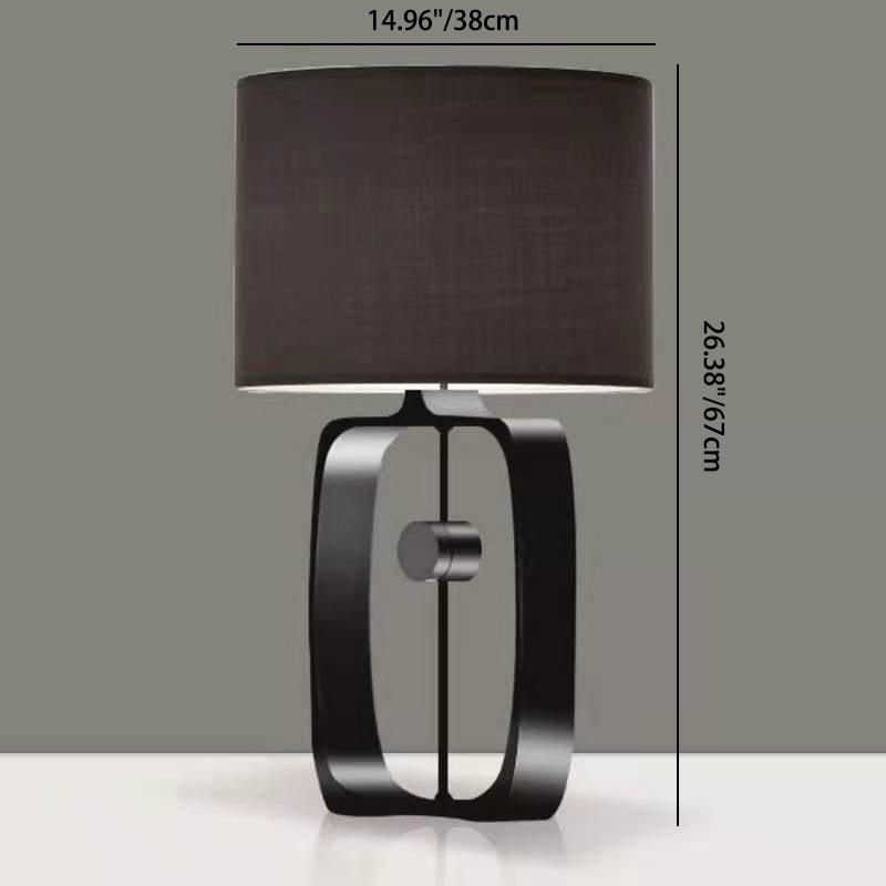Rectangular Cylinder Hollowed Out Table Lamp
