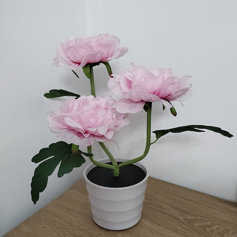 Simulation Peony Flower Bonsai Outdoor Light