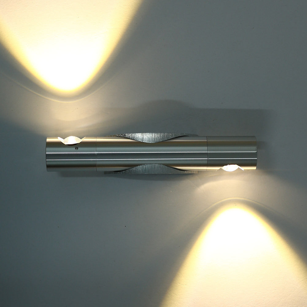 Cylinder Angle Aluminum Bedroom Wall Lamp