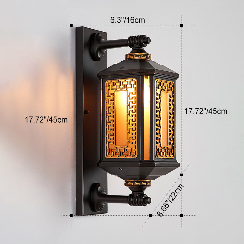 Aluminum Glass Cylinder 1/2 Outdoor Light