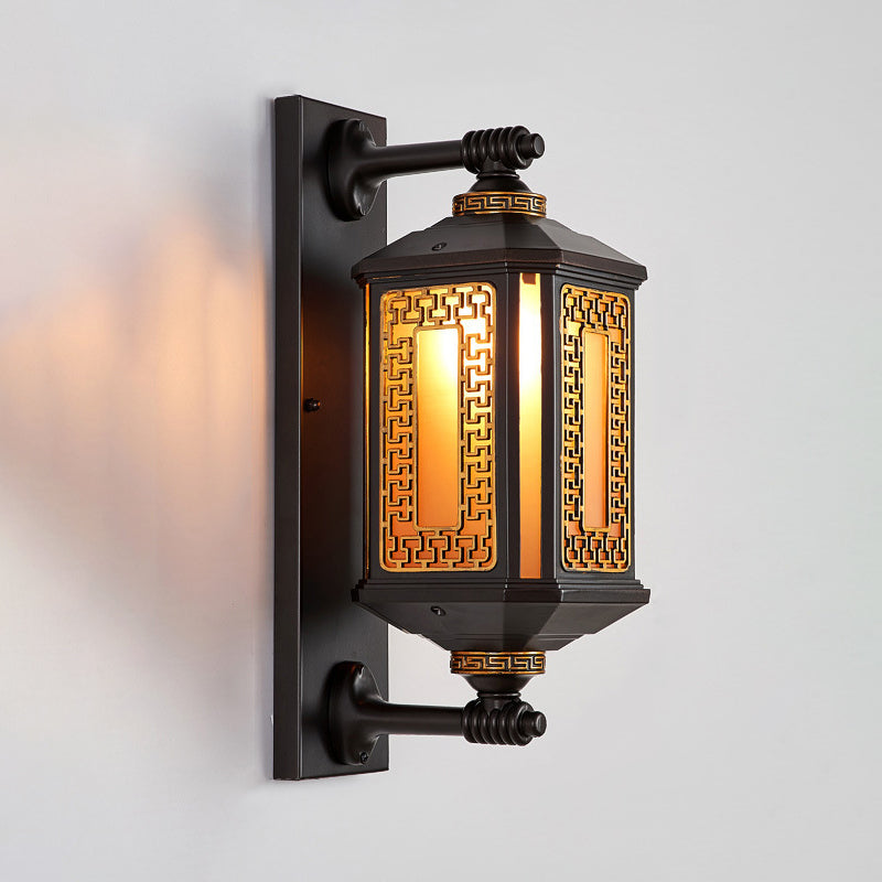 Aluminum Glass Cylinder 1/2 Outdoor Light