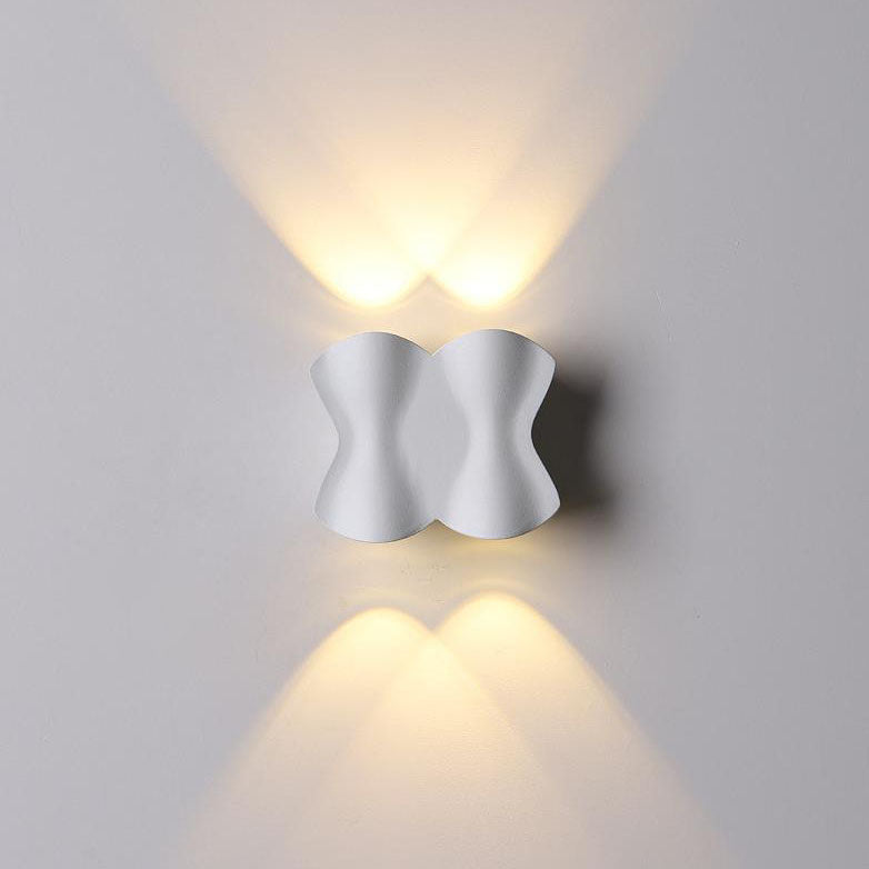 Rectangle Wave Aluminum Patio Outdoor Light