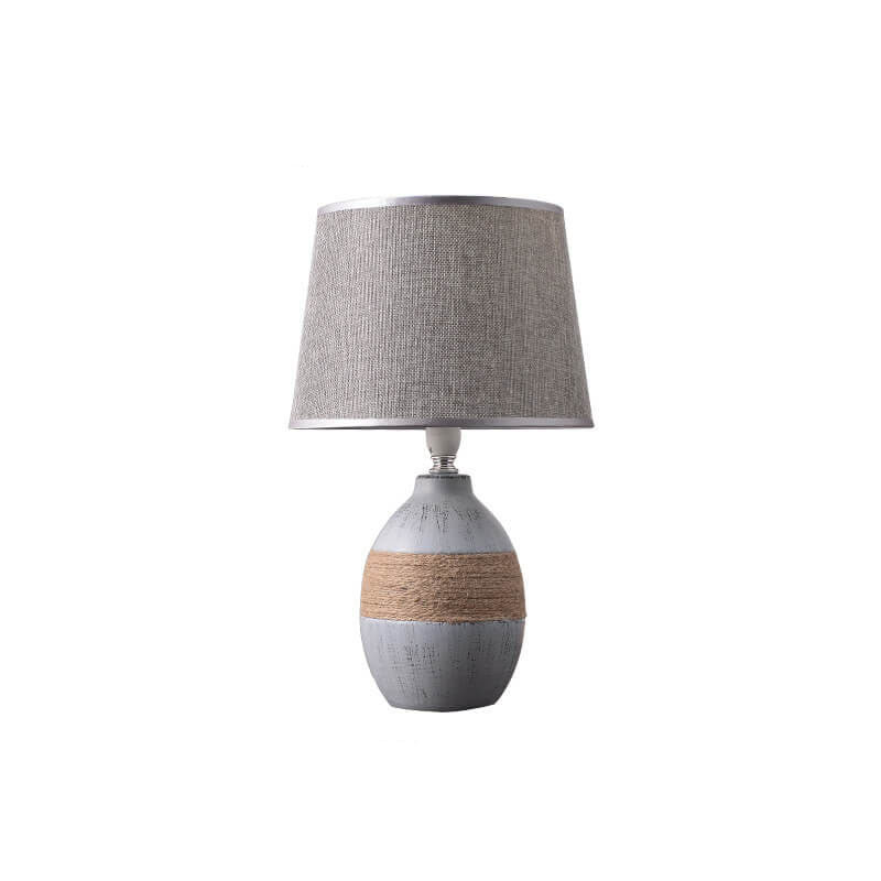 Fabric Ceramic Jar Table Lamp