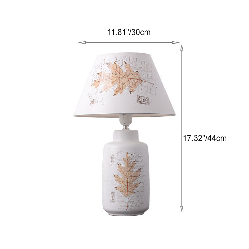 Cylinder Rectangle Ceramic Cardboard Table Lamp