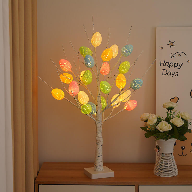 Holiday Decorative Colorful Egg Table Lamp