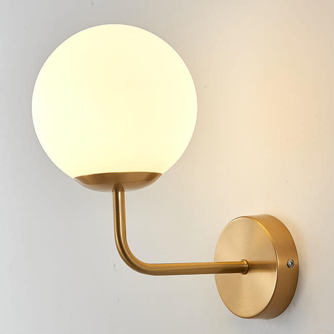 Round Ball Iron Glass Wall Lamp