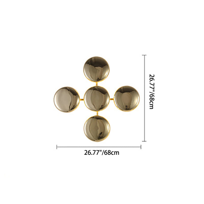 Titanium Round Circle 10/14/24 14-Light Wall Lamp