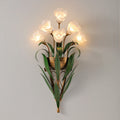 Glass Flower 6-Light Wall Lamp