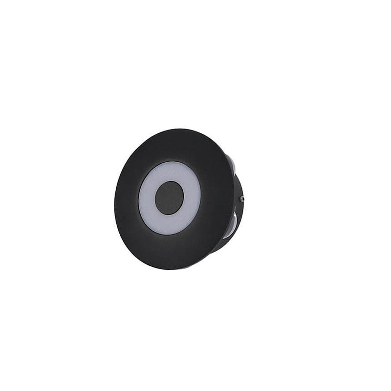 Black Round Aluminum Indoor Outdoor Light