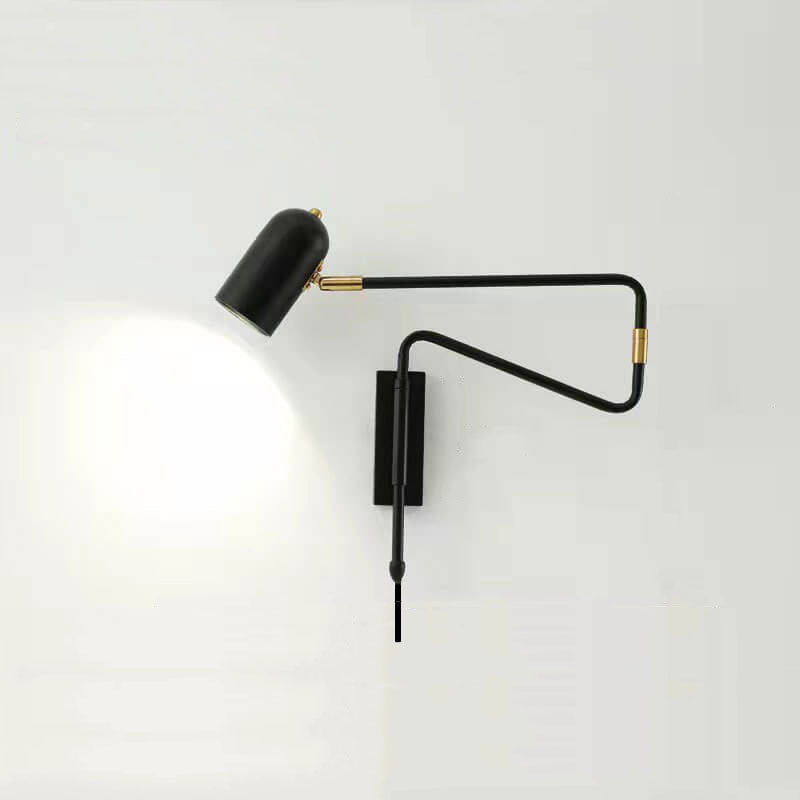 Iron Cylinder Long Pole Wall Lamp