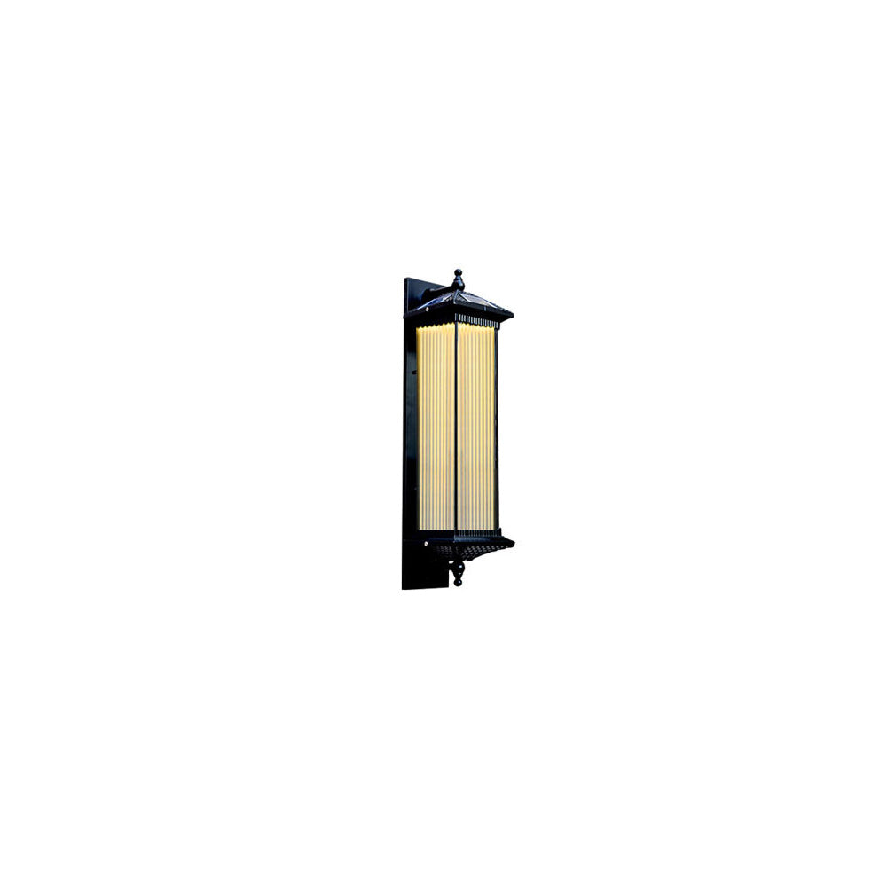 Aluminum Glass Cuboid Garden Outdoor Light